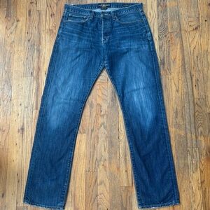 Lucky Brand Blue Straight Jeans Classic Style 121 Heritage Slim